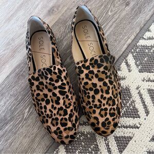 Sole‎ society leopard print loafers
